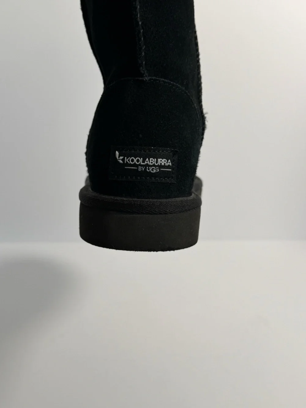 Koolaburra by UGG Koola Tall Black Suede Sheepskin Fur Winter Boots Women's Sz7